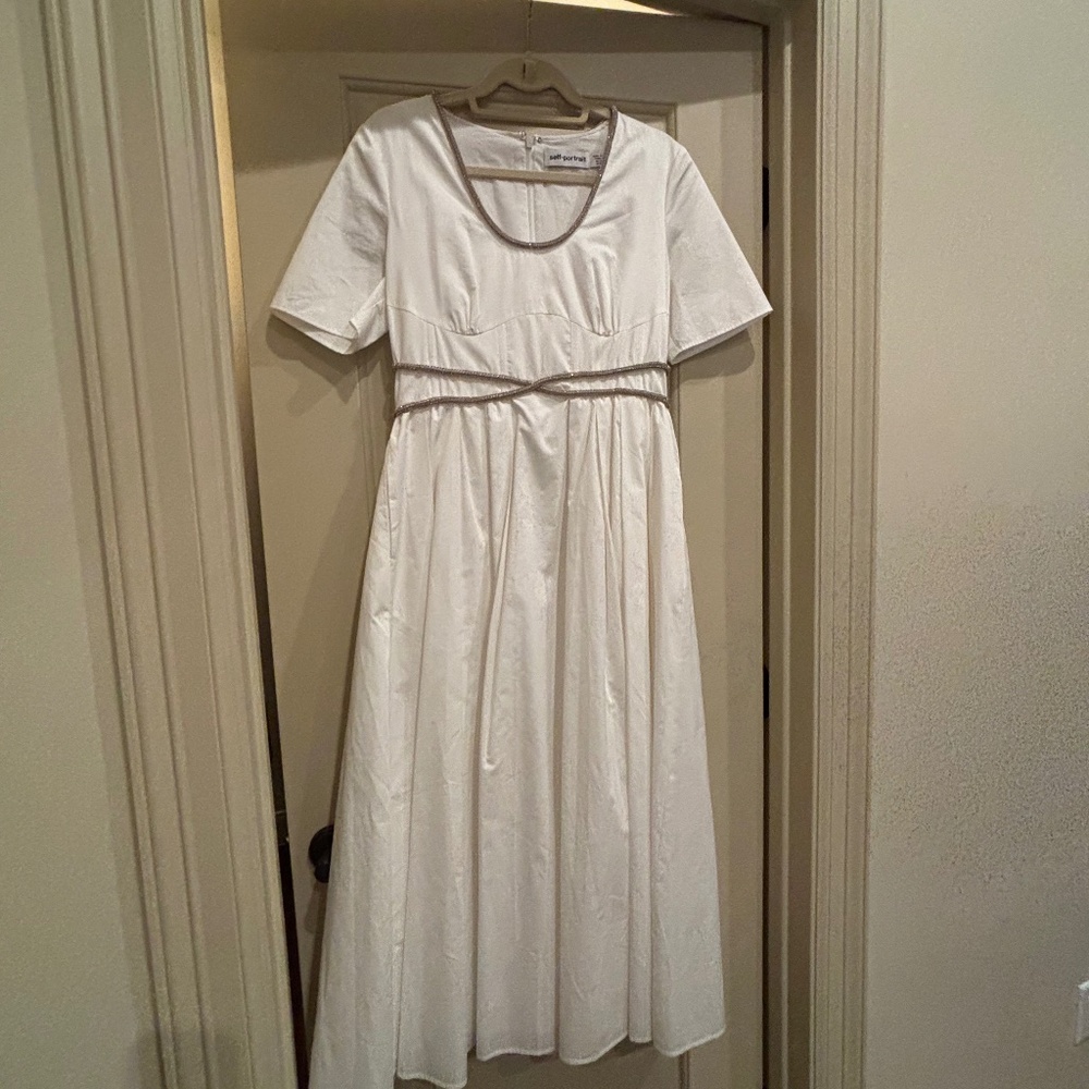 Self Portrait white dress
